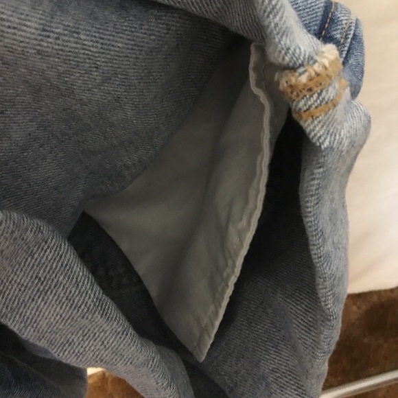 Old Navy Blue Distressed Denim Overalls Rompers - Picture 6 of 16